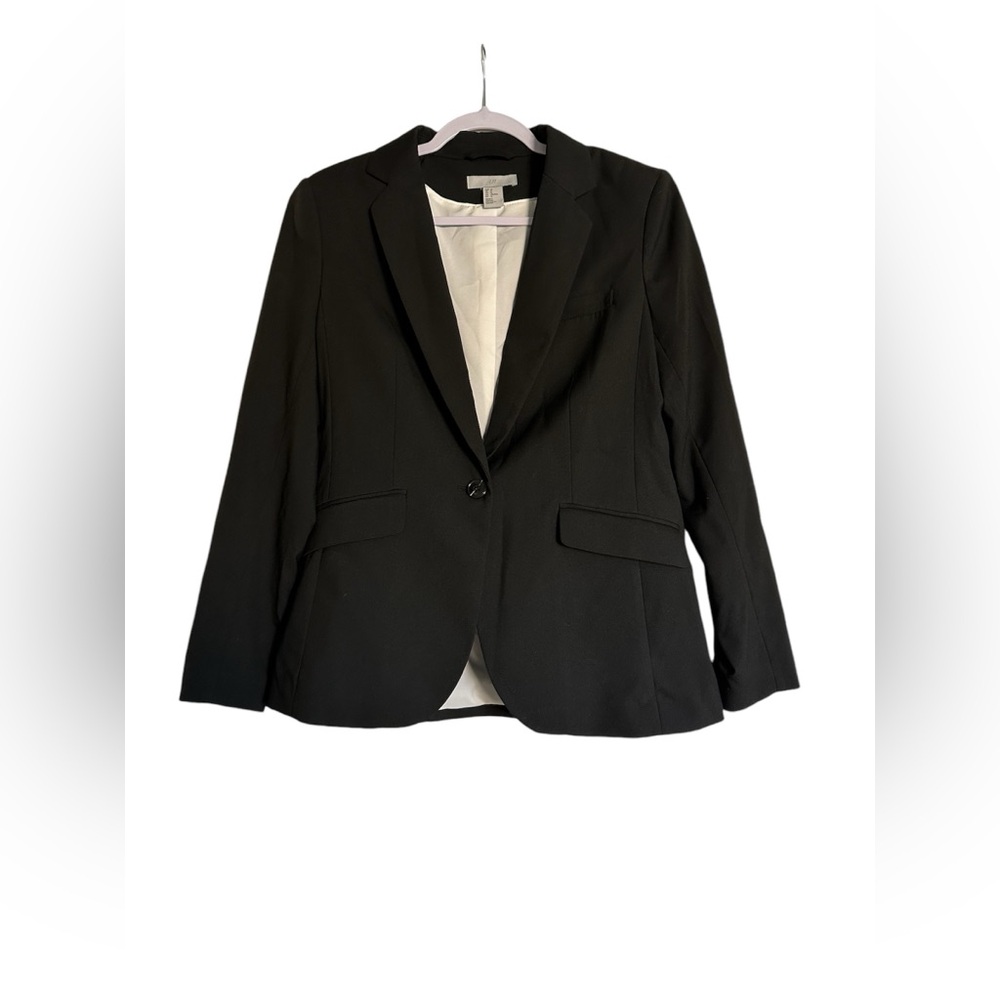 H&M Black Tailored Blazer Women’s Size 12 | Workwear Business Casual Layer
